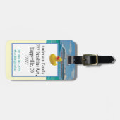 Étiquette À Bagage Personnaliser l'étiquette de bagages de croisière  (Devant horizontal)