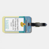 Étiquette À Bagage Personnaliser l'étiquette de bagages de croisière  (Dos horizontal)