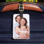 Étiquette À Bagage Personnaliser Modèle photo unique personnalisé<br><div class="desc">Facile à personnaliser les étiquettes de bagages de voyage de Ricaso</div>