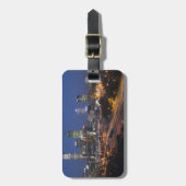 Étiquette À Bagage Perth, Australie. Vue du centre de Perth depuis (Devant Vertical)