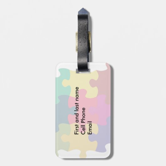 Étiquette À Bagage Perturbé (Dos Vertical)