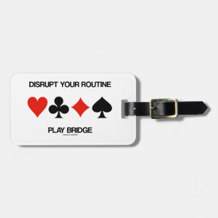 Étiquette À Bagage Perturbez votre pont courant de jeu (quatre