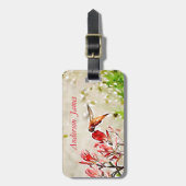 Étiquette À Bagage Petit Bronze, colibri (Devant Vertical)