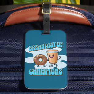 Étiquette À Bagage Petit déjeuner de Champions