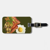 Étiquette À Bagage Petit-déjeuner Oeufs de bacon paysager (Devant horizontal)