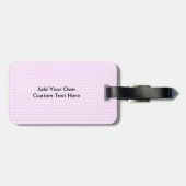 Étiquette À Bagage Petit gâteau rose (Dos horizontal)