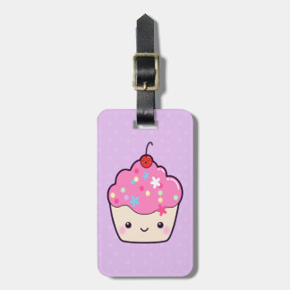 Étiquette À Bagage Petit gâteau rose mignon
