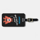 Étiquette À Bagage Petit Monstre (Personnalisable) (Devant horizontal)