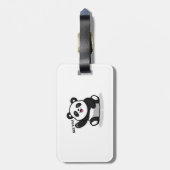 Étiquette À Bagage petit panda mignon (Dos Vertical)