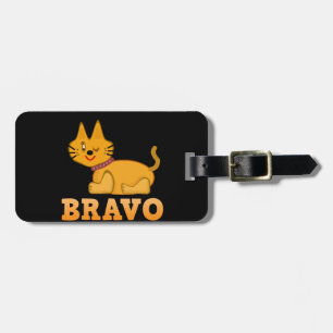 Étiquette À Bagage Petit tigre mignon animal animal animal animal ani