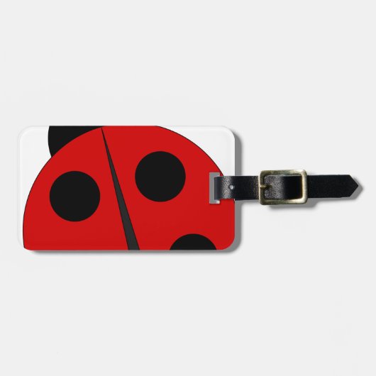 Étiquette À Bagage Petite coccinelle (Devant horizontal)