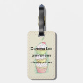 Étiquette À Bagage Petits gâteaux d'aquarelle. Illustration de (Dos Vertical)
