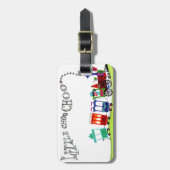 Étiquette À Bagage Peu de Choo Choo (Devant Vertical)