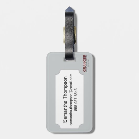 Étiquette À Bagage Peu de Yellowlegs (Dos Vertical)