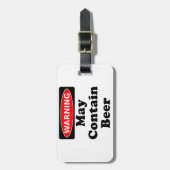 Étiquette À Bagage Peut contenir la bière (Devant Vertical)