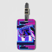 Étiquette À Bagage Pharaon Synthwave (Devant Vertical)
