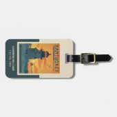 Étiquette À Bagage Phare de Brant Point | Nantucket MA (Devant horizontal)