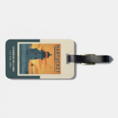 Étiquette À Bagage Phare de Brant Point | Nantucket MA (Dos horizontal)