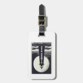 Étiquette À Bagage Phare de Diamond Head Hawaii Moon (Devant Vertical)