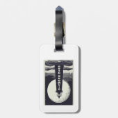 Étiquette À Bagage Phare de Diamond Head Hawaii Moon (Dos Vertical)