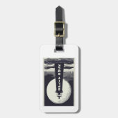 Étiquette À Bagage Phare de Split Rock Minnesota Moon (Devant Vertical)