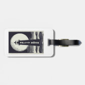 Étiquette À Bagage Phare de Split Rock Minnesota Moon (Dos horizontal)