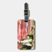 Étiquette À Bagage Phare de Sunset Coastal (Devant Vertical)