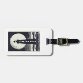 Étiquette À Bagage Phare de Yaquina Head Oregon Moon (Devant horizontal)