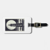 Étiquette À Bagage Phare Trois Soeurs Massachusetts Lune (Devant horizontal)