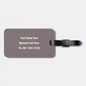 Étiquette À Bagage Pharmacien Professionnel Iconique Conçu (Dos horizontal)