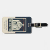 Étiquette À Bagage Philadelphie | Institut Benjamin Franklin (Devant horizontal)