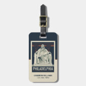 Étiquette À Bagage Philadelphie | Institut Benjamin Franklin (Devant Vertical)