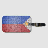 Étiquette À Bagage Philippines Pays philippin Drapeau Restez en sécur (Devant Horizontal)