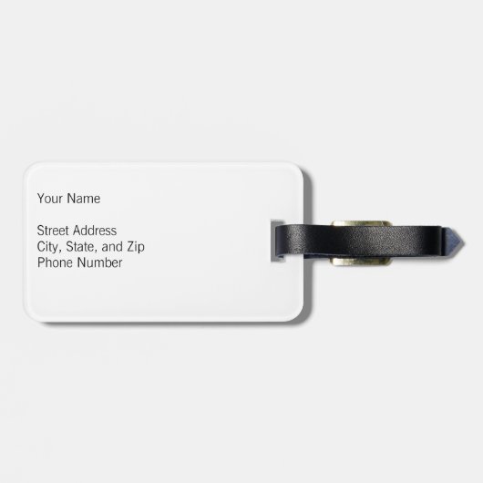 Étiquette À Bagage Philly (Dos horizontal)