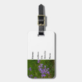 Étiquette À Bagage Phlox bleu sauvage (Devant Vertical)