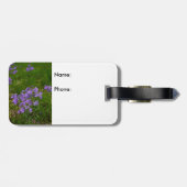 Étiquette À Bagage Phlox bleu sauvage (Dos horizontal)