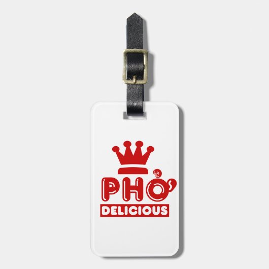 Étiquette À Bagage Pho King Delicious (Devant Vertical)