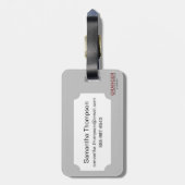 Étiquette À Bagage Phoenix, 1524 (Dos Vertical)