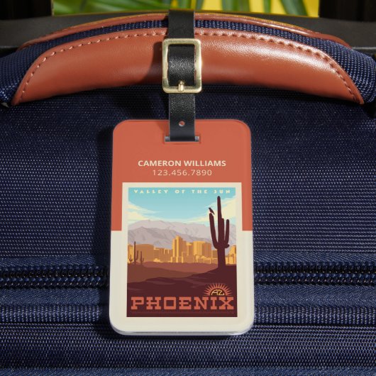Étiquette À Bagage Phoenix, Arizona (Insitu Rectoal 2)
