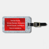 Étiquette À Bagage Photo (Devant horizontal)