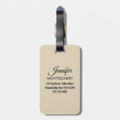 Étiquette À Bagage Photo Amazing Beach Tropical Scene (Dos Vertical)