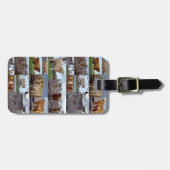 Étiquette À Bagage Photo Collage De Vaches Highland, Balise Bagage (Devant horizontal)