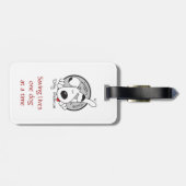 Étiquette À Bagage Photo de chien (Dos horizontal)