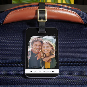 Étiquette À Bagage Photo de famille moderne personnalisée