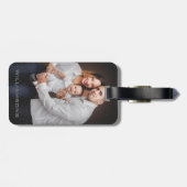 Étiquette À Bagage Photo de famille personnalisée (Dos horizontal)