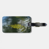 Étiquette À Bagage Photo de Fern Nature (Dos horizontal)