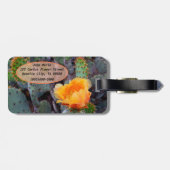 Étiquette À Bagage Photo de Flower (Dos horizontal)