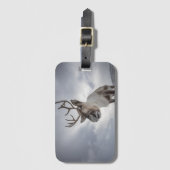 Étiquette À Bagage Photo de la nature des rennes (Devant Vertical)