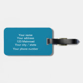 Étiquette À Bagage Photo de l'iceberg Antarctique avec texte (Dos horizontal)