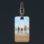 Étiquette À Bagage Photo et texte personnalisés - Votre propre design<br><div class="desc">Photo et texte personnalisés - Unique votre propre design - Famille personnalisée / Amis ou Cadeau personnel - Ajouter votre texte et photo - Redimensionner et déplacer ou ajouter des éléments - image / texte avec outil de personnalisation ! Profitez - Soyez heureux :)</div>